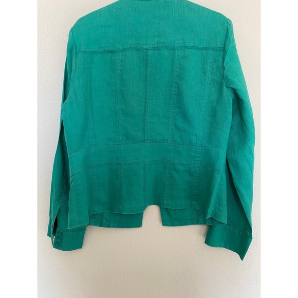 Woman’s Cold Water Creek Celebrate Your Spirit Linen Button down Jacket - Picture 2 of 4